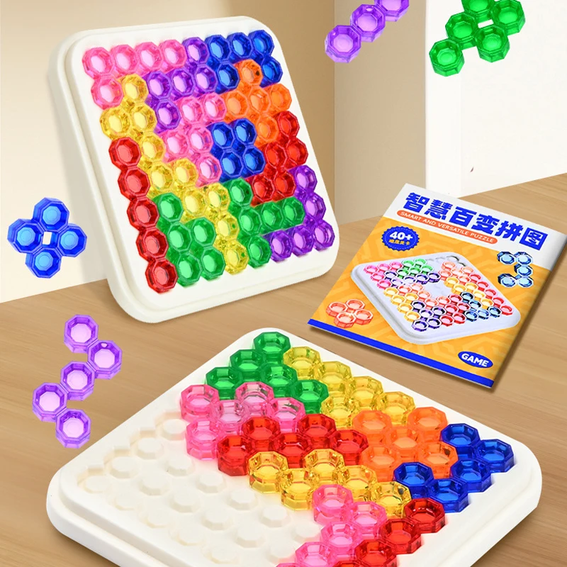 Juguetes educativos para niños, rompecabezas de bloques geométricos, juego de mesa de Sudoku, 40 desafíos, IQ, juego de entrenamiento de pensamiento