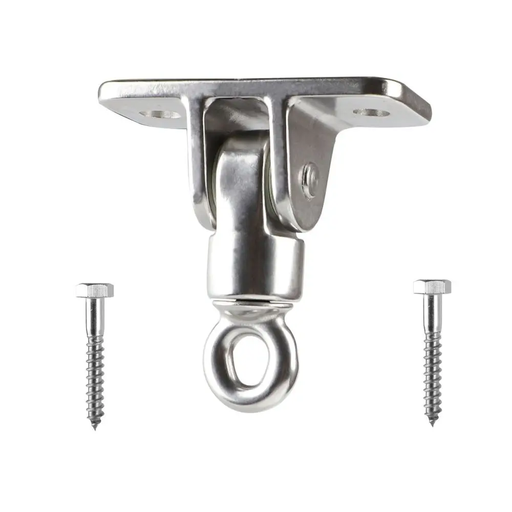 304 Stainless Steel Swing Hanger Hook Ceiling Hook Training Kit Swivel Plate Ring Heavy Duty Suspension Bracket Porch