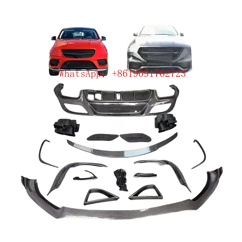 

Лидер продаж на заводе, диффузор из углеродного волокна, передний бампер, комплекты губ, спойлер, автомобильные аксессуары для Gle Coupe C292 2015-20