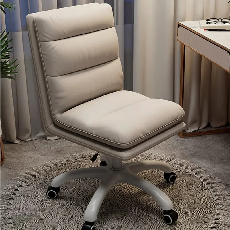 Cómoda silla De oficina De estudio, cubierta nórdica, silla De oficina De lujo elástica para lectura, cómodas sillas giratorias con acento, muebles De oficina