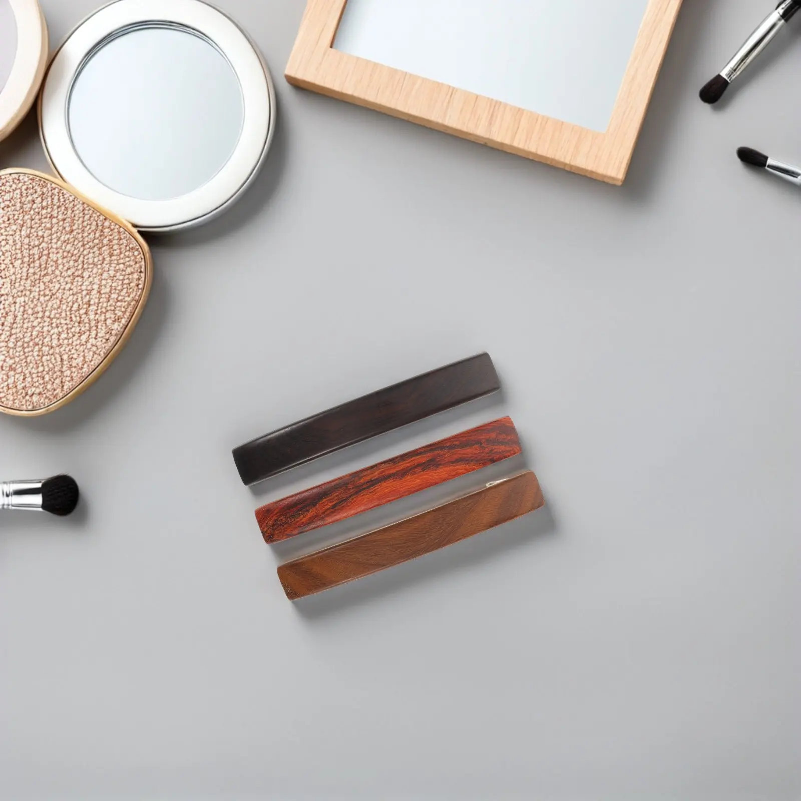 

Набор из 3 минималистичных заколок для волос из сандалового дерева, винтажные деревянные заколки для женщин, легкие заколки для хвоста из натурального дерева