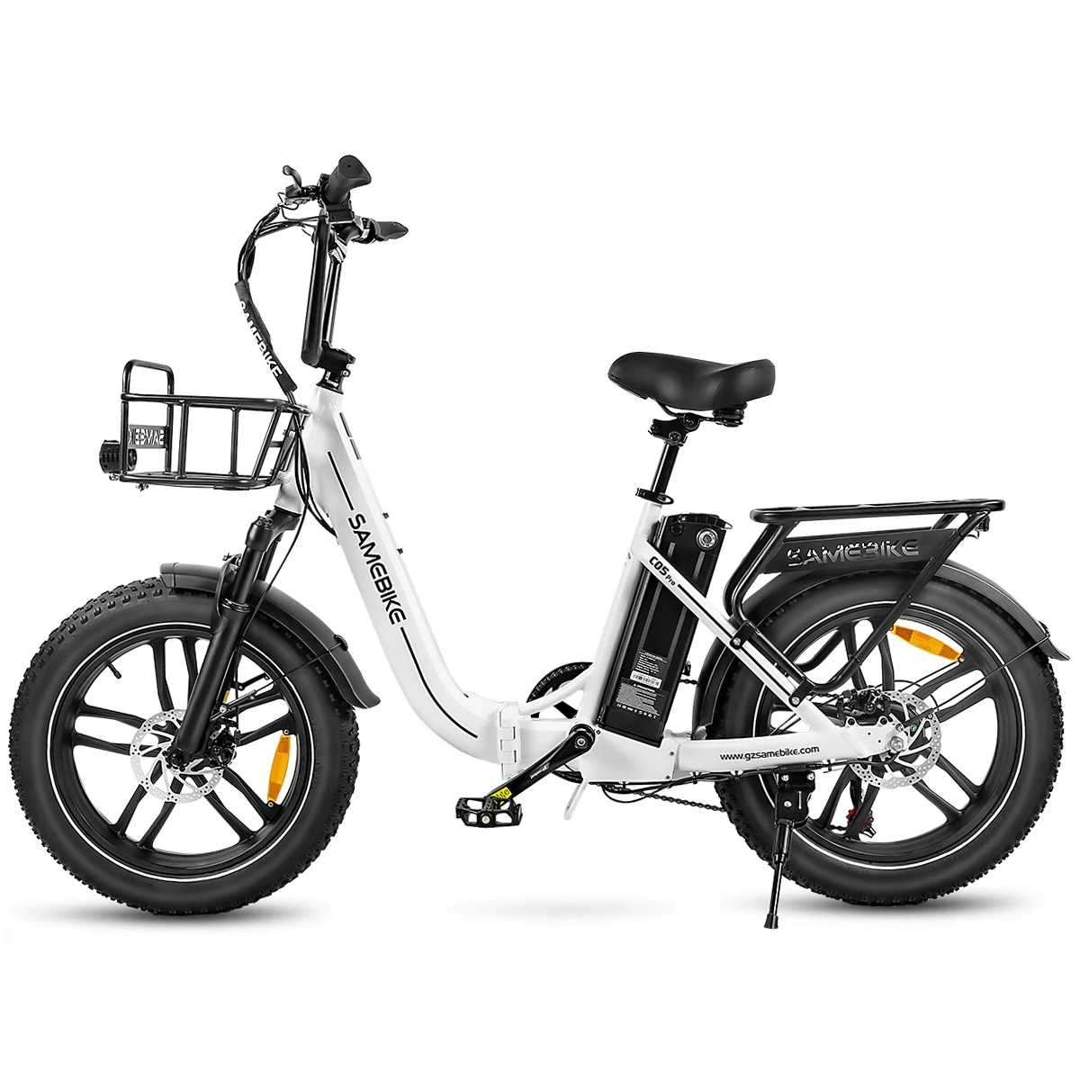 Samebike C05 Pro Opvouwbare Elektrische Fiets met 36V 13Ah Verwijderbare Batterij, 20 x 4.0" Vetbanden Mountain E-Bike voor Volwassenen