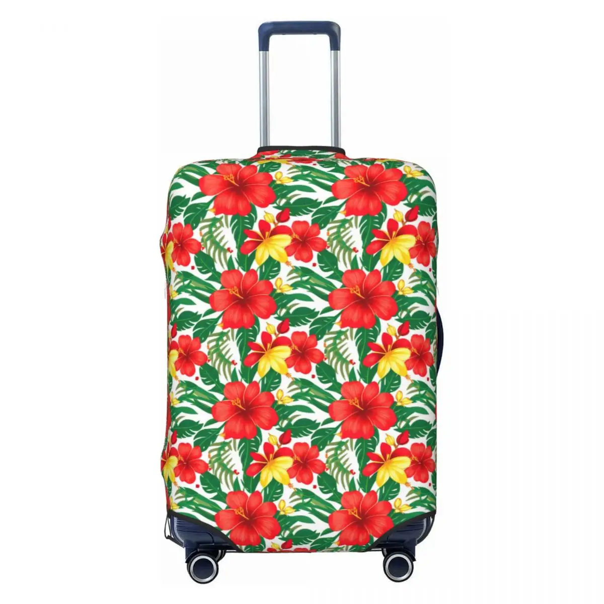 

Cute Hawaii Floral Tropical Flowers Leaves Luggage Cover Protector Dust Proof Travel Suitcase Covers