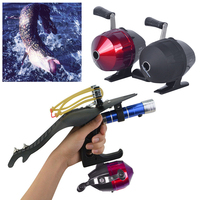 Stainless Steel Spincast Fishing Reels  Spinning Wheel Slingshot Wheel Shooting Harpoon Dart Reel Hunting Ice Sea Fishing