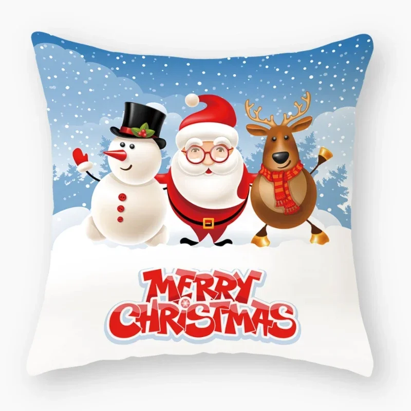 

Housse de coussin de noël 45cm, décorations pour la maison, cadeaux de nouvel an 2022 2023