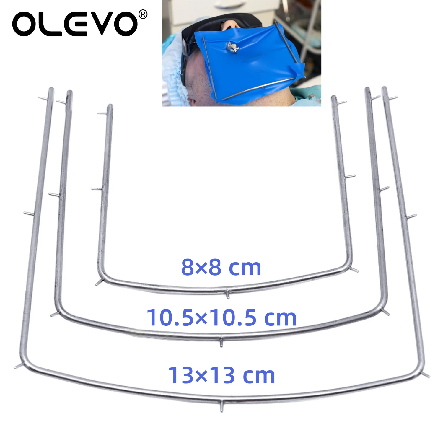 Soporte de marco de presa de goma Dental, abrazaderas quirúrgicas de acero inoxidable, instrumento Autoclavable, herramienta de barrera Oral para