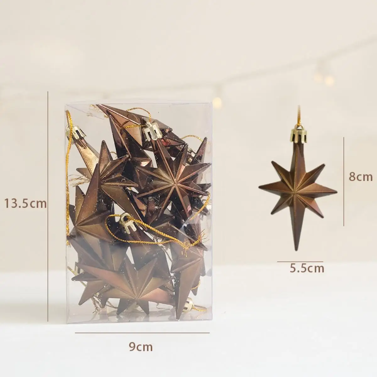 12Pcs Christmas Hanging Pendants Decorations for Holiday Living Room Window