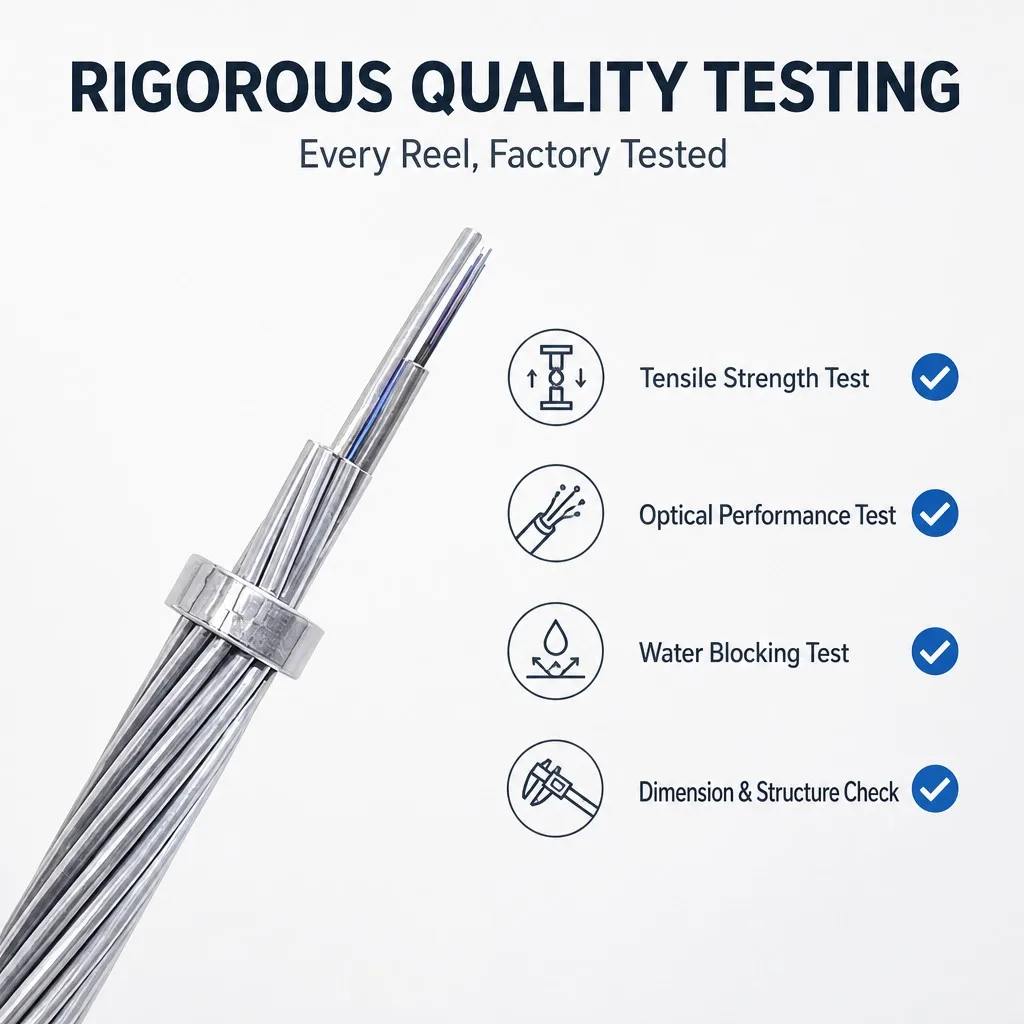 Fibra Optica Fibre Optique Wire Cables 144 Core Fiber Optic Cable OPGW