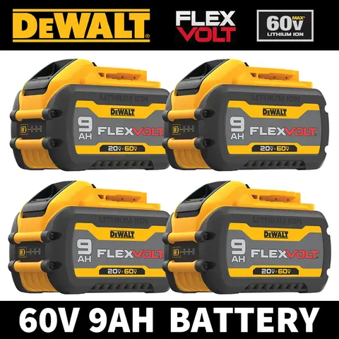 ‍Original Dewalt 60V 9AH Flexvolt Battery, 20V 9.0Ah Battery Charger Combo, DCB609 Power Tool Battery Replacement Li-Ion 180Wh