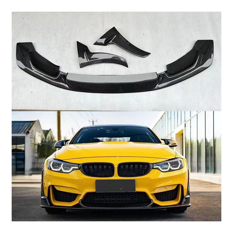 

New Yaochi M3 M4 F80 F82 Carbon Fiber Front Bumper with Exhaust Cutouts-Bolt-On Retrofit Upgrade for Protection