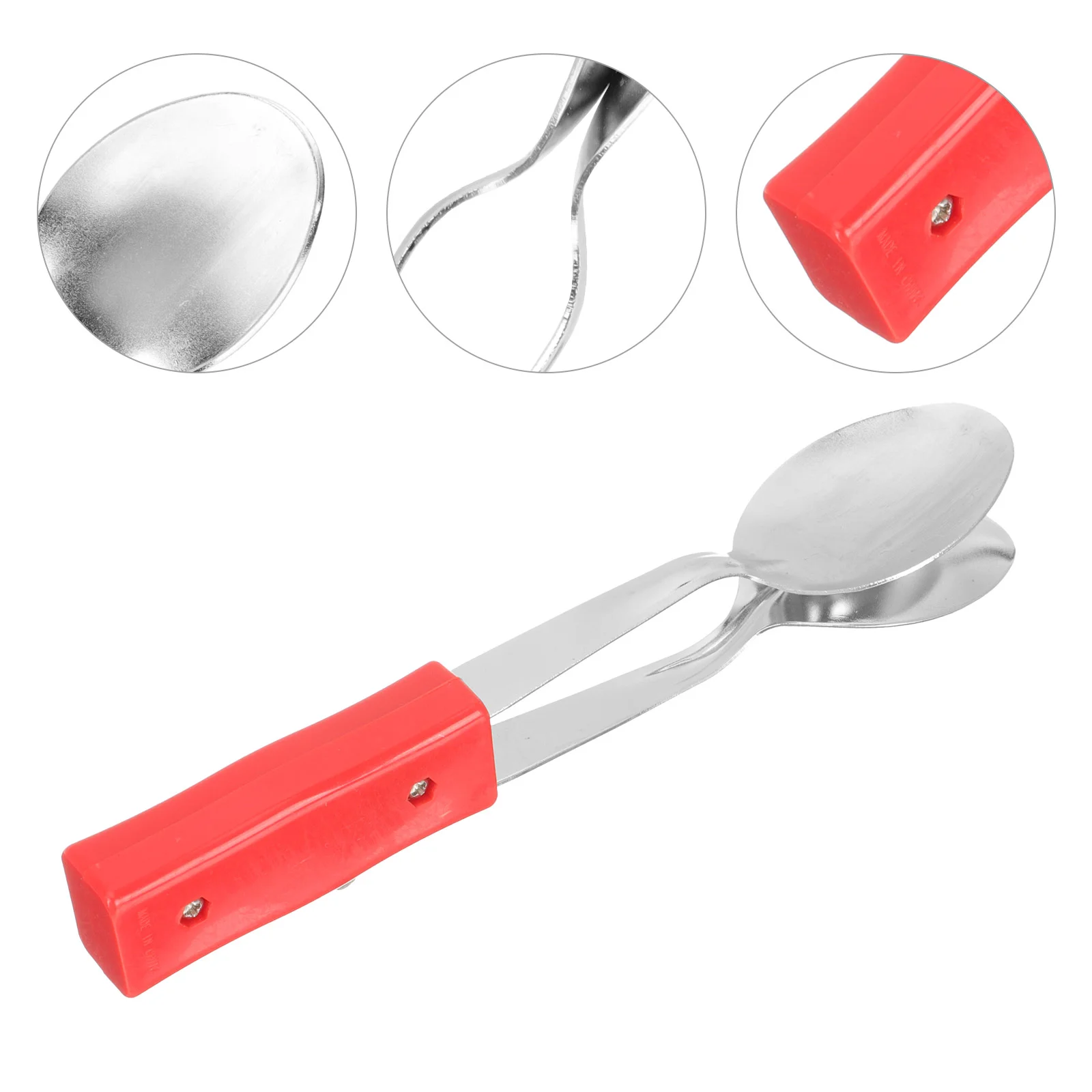 

Plastic Handle Metal Musical Spoon Creative Percussion Spoon Funny Chic Music Toy Kids Learning Percussion Musical Spoon