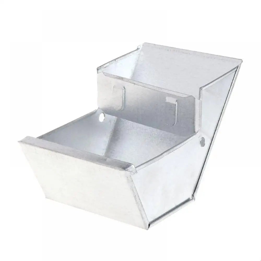 Rabbit Food Breeding Box Metal Rabbit Hutch Trough Feeder Food Bowl Hamster Rabbit Food Feeder Mini Water Feeding Pet Supplies