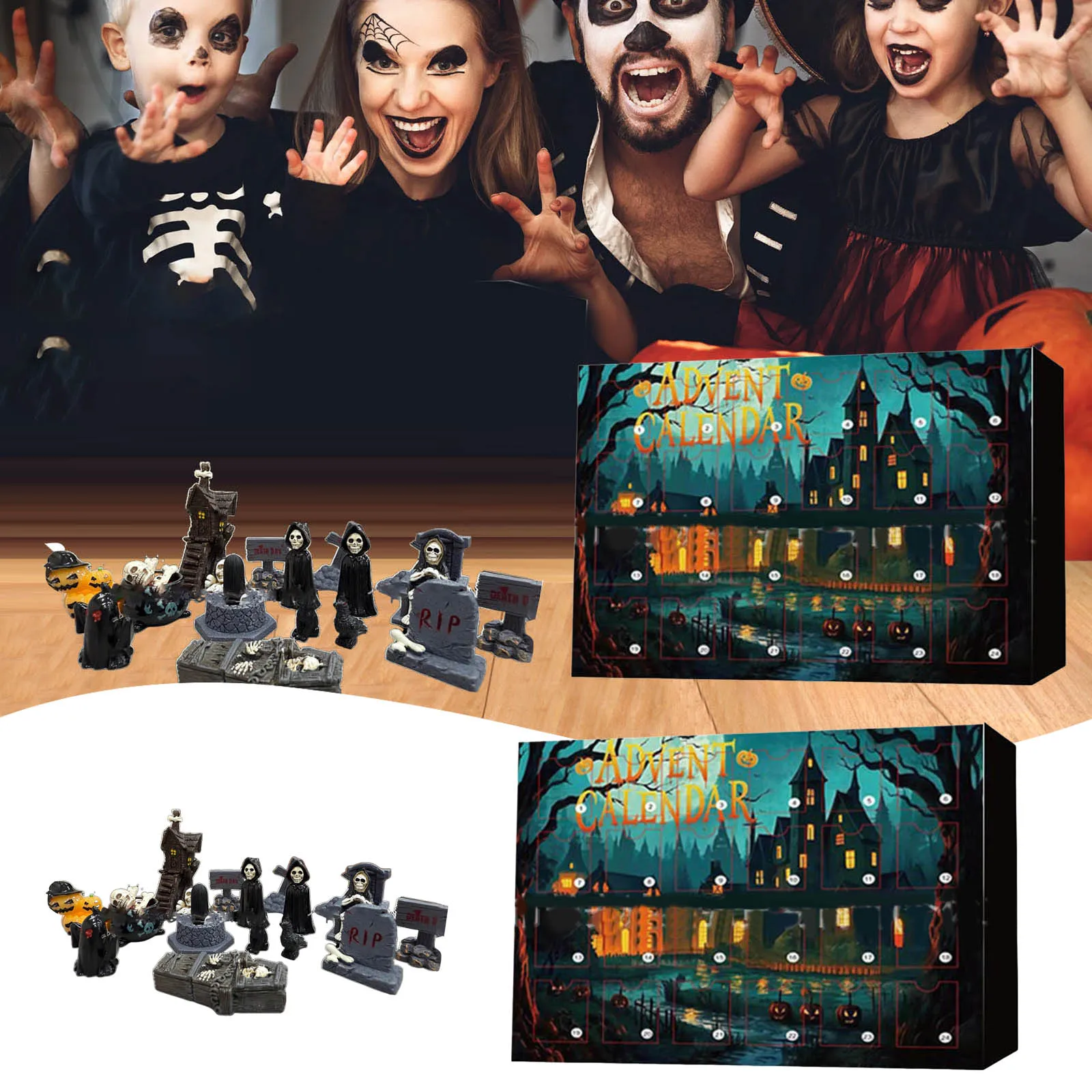 Stopwatch Clock Display Countdown Is Here. Calendar Box Halloween Night Gift Festival Decoration Reading Timer for Girls