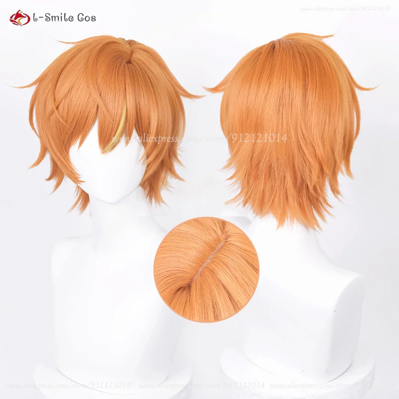 Anime Shinonome Akito Cosplay Peruca, Aoyagi Toya Perucas, Peruca curta unisex, Cabelo sintético resistente ao calor, Boné de Halloween