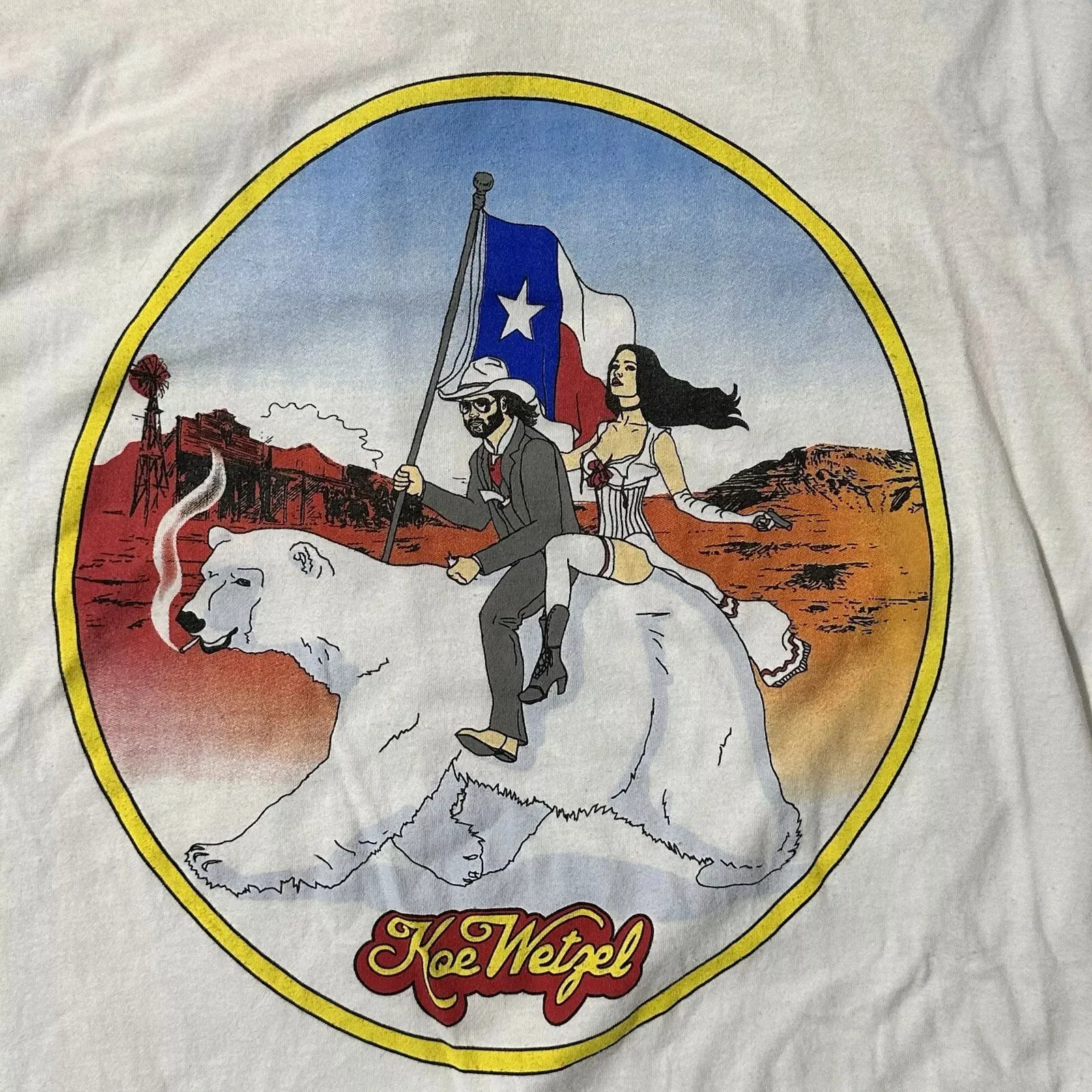 Koe Wetzel Country Smoking Polar Bear Tour Gift For Fan S to 5XL T-shirt GC2646