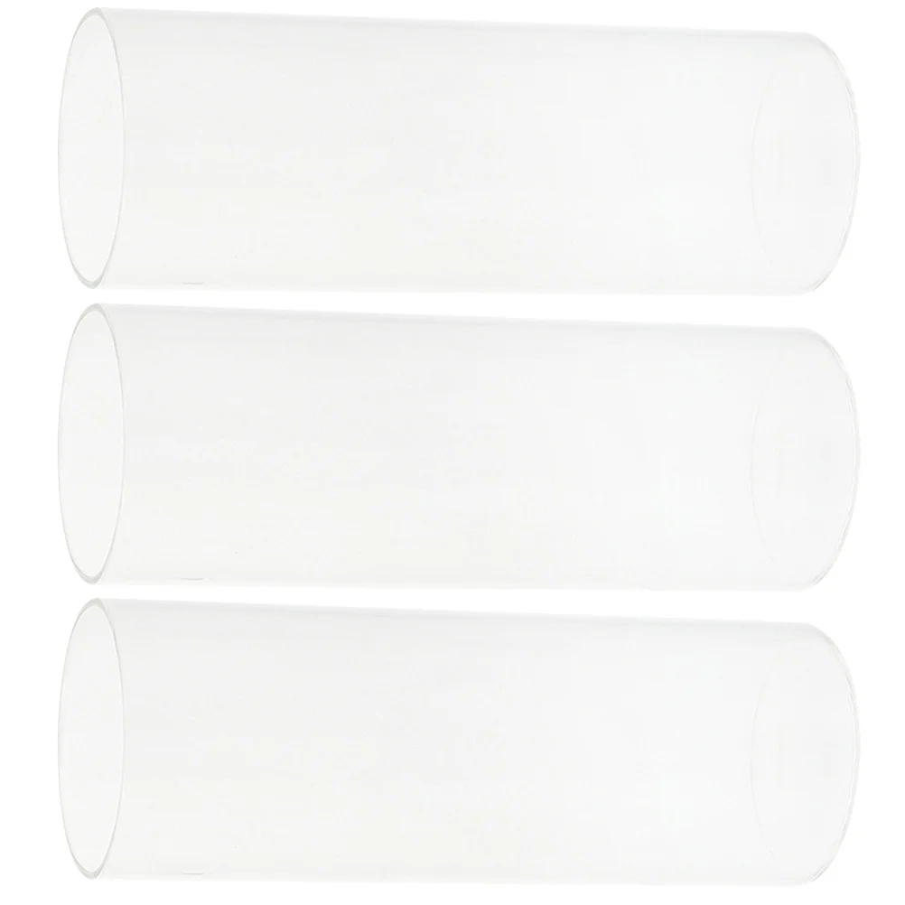 

3Pcs Glass Cylinder Holders for Pillar Candles Transparent Cups Desktop Decoration Party Use