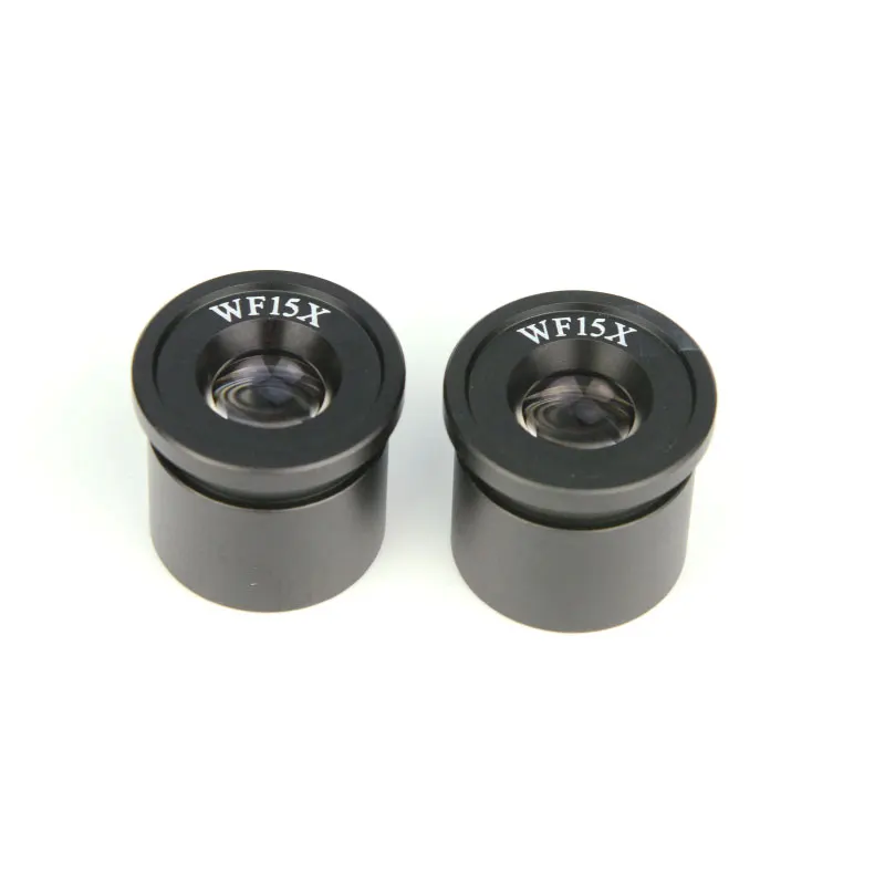 2pcs WF15X Stereo Microscope Eyepiece Microscope Lens Accessories Wide Field Angle Lens Ocular