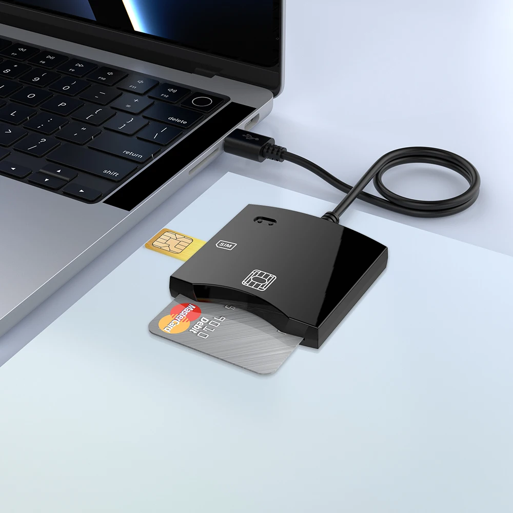 Lettore di Smart Card USB ICCID lettore elettronico DNI per EMV IC Bank Card Citizen Chip carta d'identità lettore di carte d'identità DNIE CAC