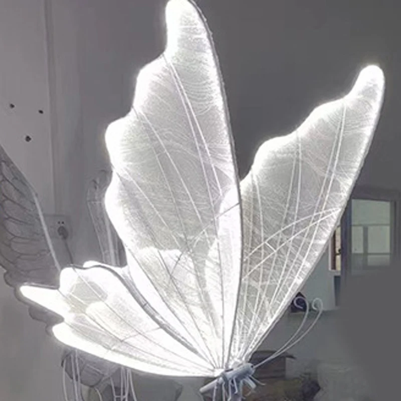 Contemporary Creative Design LED Romantic Standing Butterfly Flowers Lamp Decoration Wedding Party Event Lights