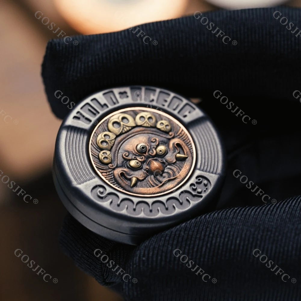 ACEdc オリジナル & YOLO STUDIO メカニカルミルクキャップ 3 ハプティックコイン フィジェットスピナー ストレス解消おもちゃ 大人向けフィジェットトイ