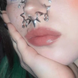 Punk Charms Rivet Nose Ring Goth Fashion Geometric Body Accessories Jewelry Y2K Sexy Nose Ring Aesthetic Fake Septum Piercing