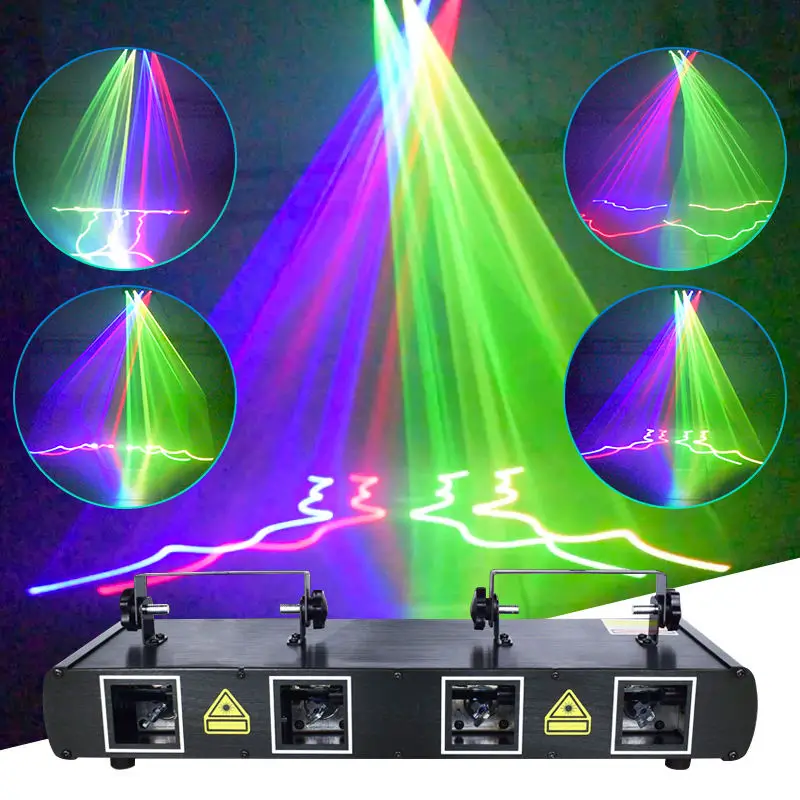 Imagem -03 - Rgb Led Laser Light Projector Efeito de Feixe Iluminação para dj Festa Dance Floor Disco Palco Dmx Lens