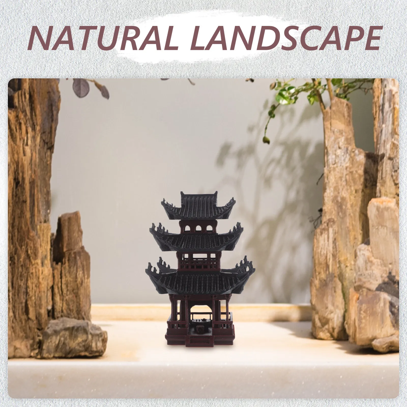 Mini Pavilion Statue Tiny Pavi - огляд і ціна Bonsai Garden With Sand