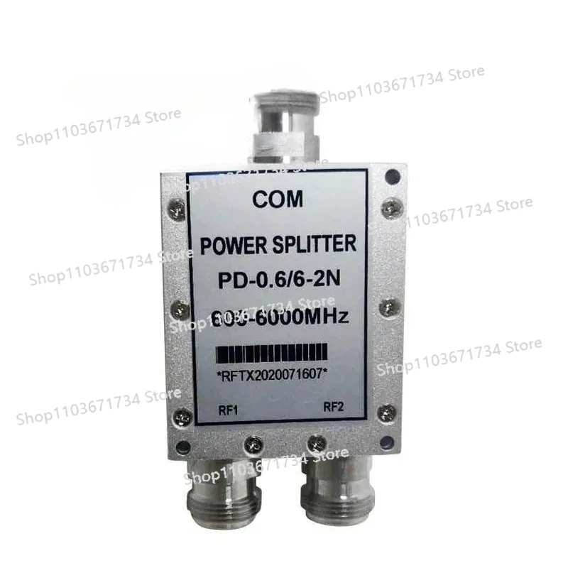 

PD-0.6/6-2N 600-6000MHz Power Splitter 2-Way Microstrip Power Divider RF Combiner with N-K Connector
