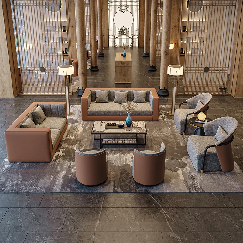 Meubilair Woonkamerstoel Minibank Gecomprimeerde ligbank Sectionele bruine leren bank Echte goedkope banken Bedden Canapea