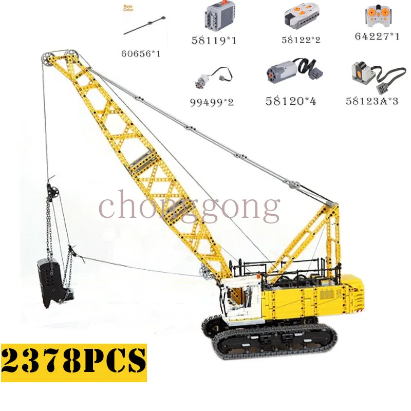 New Dragline excavator build in scale 1:21 Building Blocks Bricks  Crane MOC-17193 DIY Educational Toys For Kids Christmas Gift