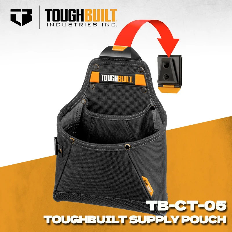 

TOUGHBUILT TB-CT-05 Чехол для поставки Многофункциональный поясной чехол для инструментов для плотников, электриков, прочный чехол, аксессуары для инструментов