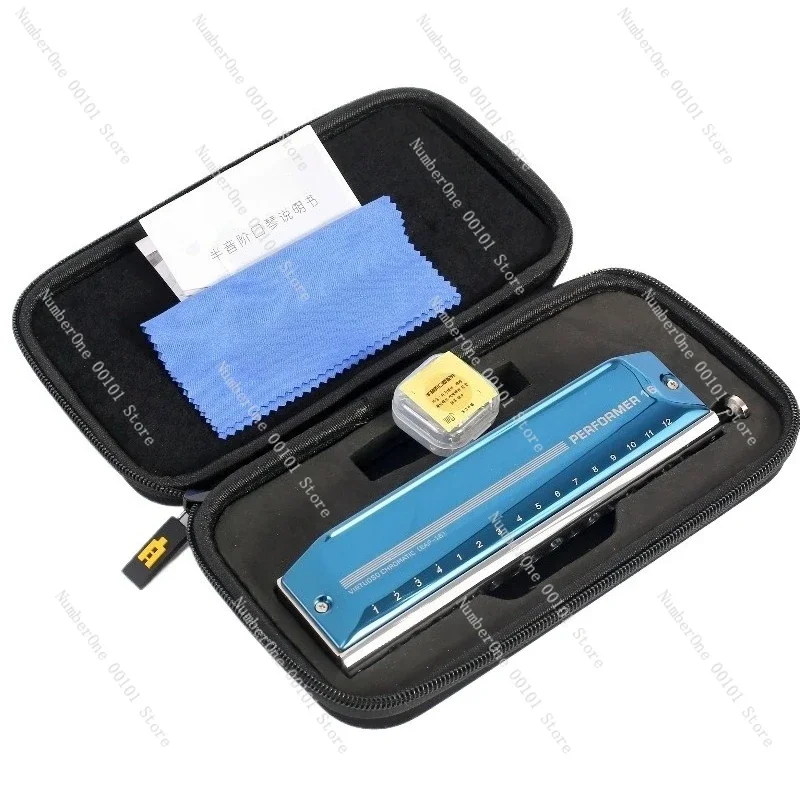 EAP-16 New 16 Hole Professional Chromatic Harmonica, Premium Gift for Performers