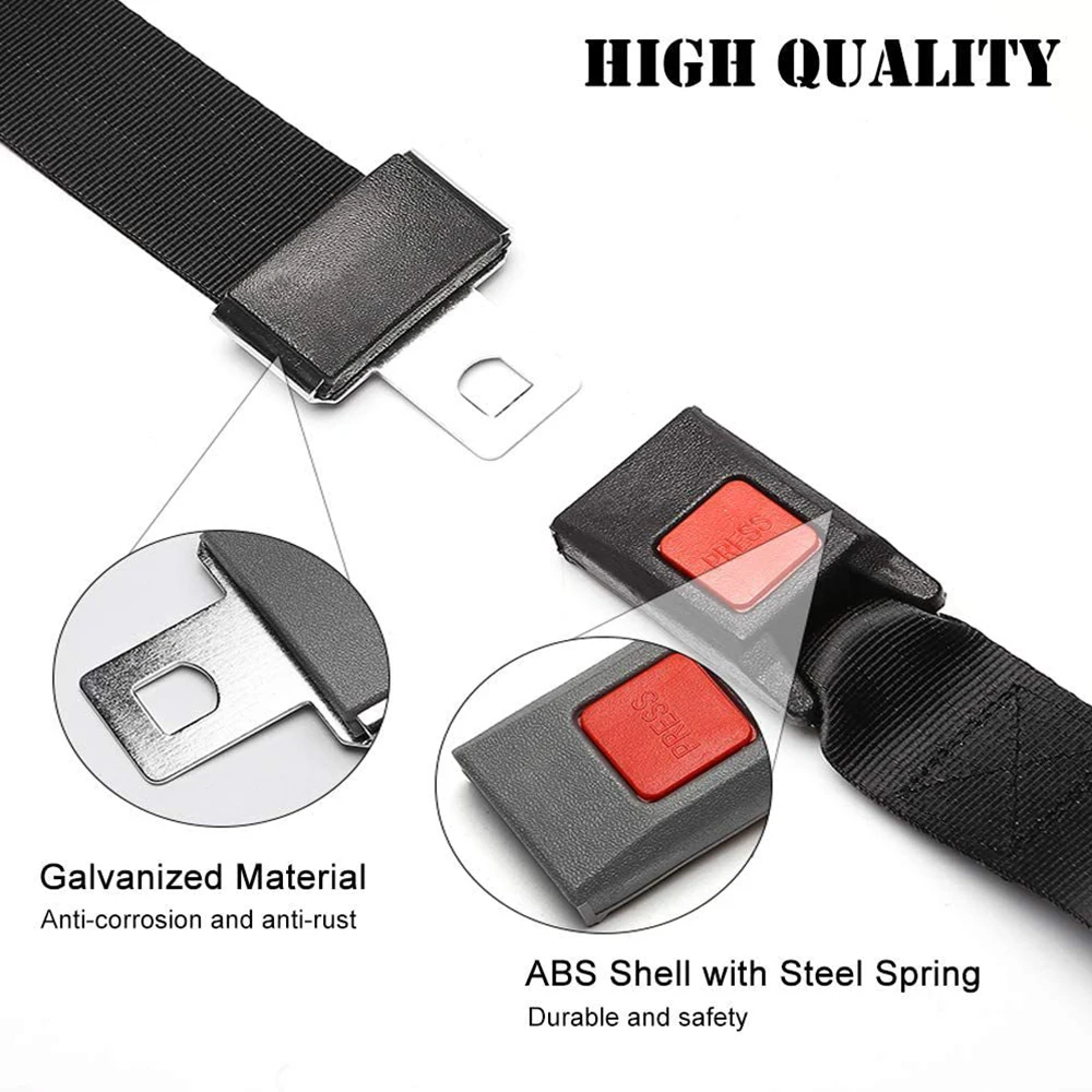 High quality 2-point bus school bus seat belt 120cm retractable car truck seat belt adjustable retractable universal seat belt