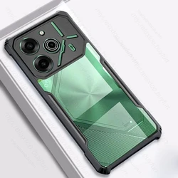 Pova6 Pro 5G Case Transparent Acrylic Armor Shockproof Coque For Tecno Pova 6 Pro 6Pro Pova6Pro 5G TPU Soft Frame Protect Fundas