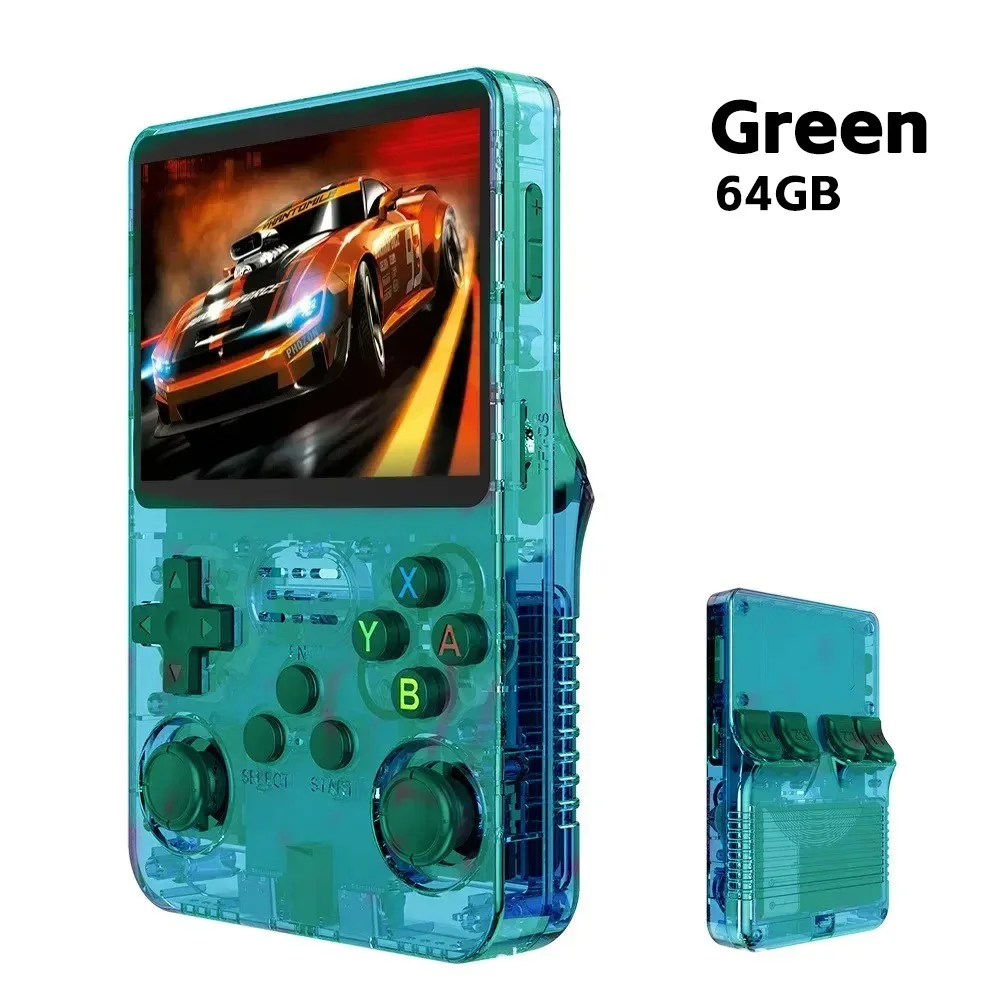 R36s Neue Handheld-Spielkonsole Open-Source-Linux 3,5-Zoll-IPS-Bildschirm Handheld 128GB Videoplayer Weihnachtsgeschenk