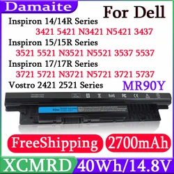 XCMRD MR90Y 40Wh/65WH Laptop Battery for Dell Inspiron 3421 3437 3442 3443 3521 3721 3737 5421 5437 5537 3537 5521 5721 5737 Vos