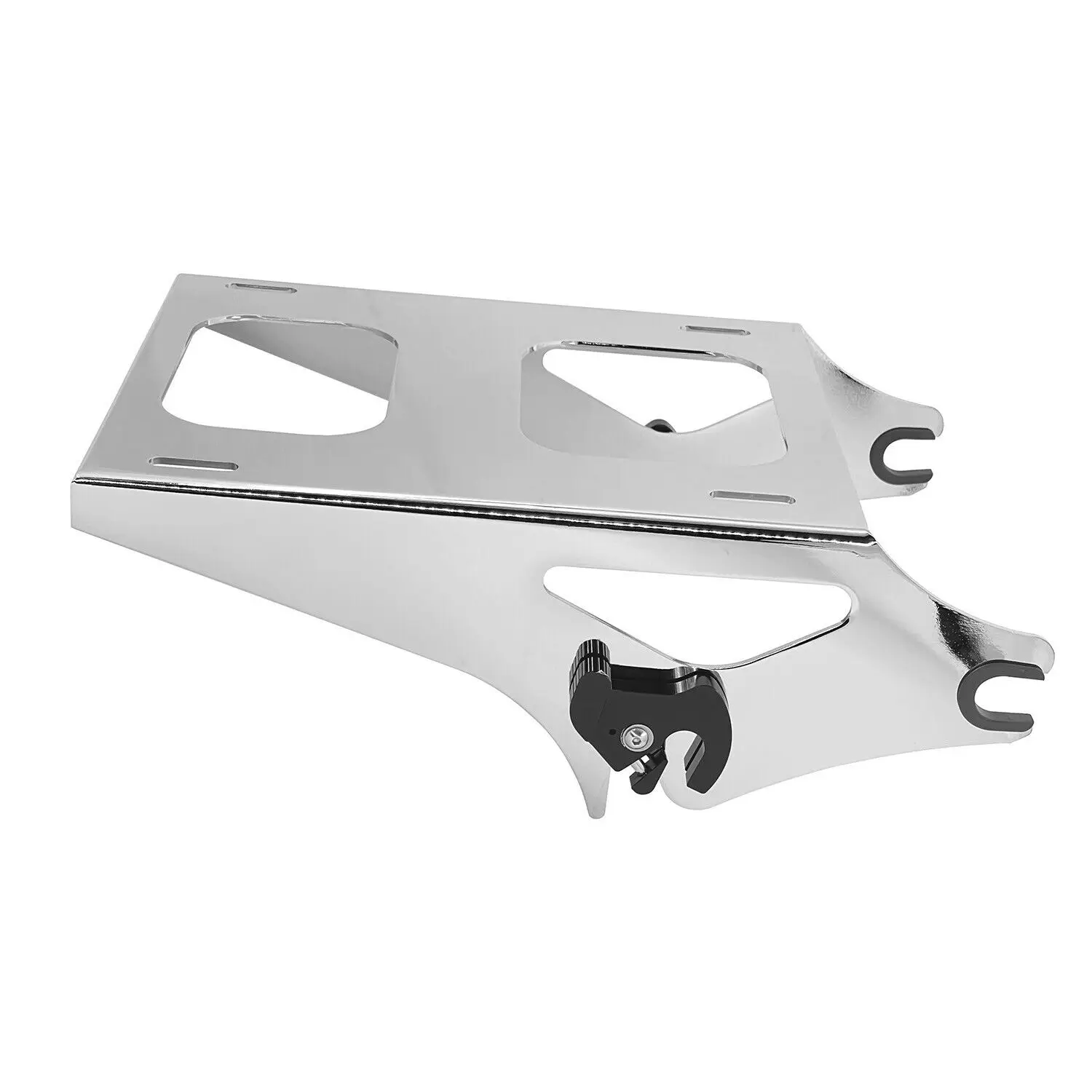 Chrome Detachable Two Up Pak Luggage Rack For Harley Touring Street Glide Electra Glide Road Glide Road King 2014-Up