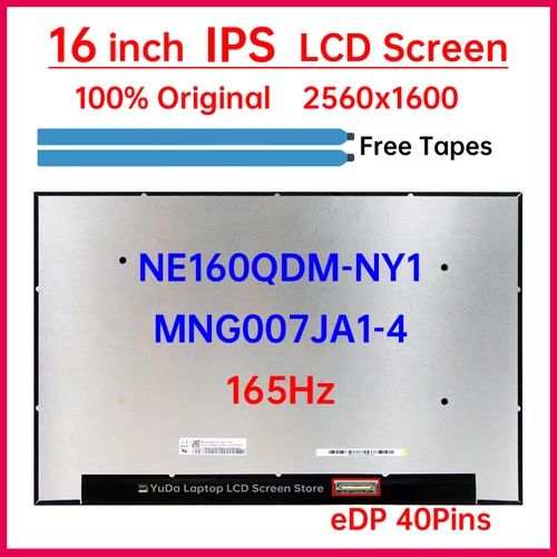 Imagen 1 del producto Pantalla LCD para ordenador portátil de 16 ""165Hz NE160QDM-NY1 MNG007JA1-4 para Lenovo Legion 5 Pro 16ARH7H 16IAH7H reemplazo del Panel de matriz de pantalla
