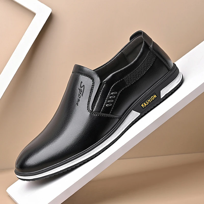 Brand New Fashion Men Loafers Leather Casual Shoes High Quality Adult Moccasins Men‘s Driving Shoes Male Footwear Unisex 2023