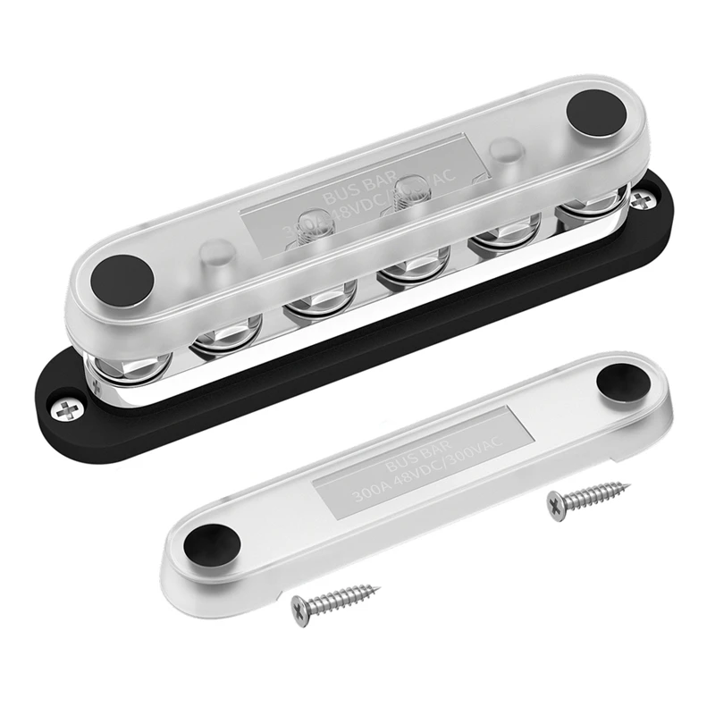 كتلة توزيع الطاقة بسبار السيارات ، 300A ، 12 فولت ، محطة M10 ، 48 فولت العاصمة ، السيارات والبحرية ، حافلة تأريض إيجابية