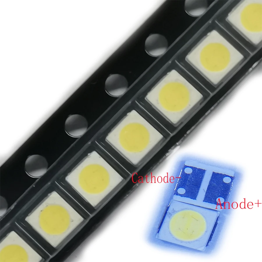 500pcs/Lot  SMD LED 3030 3V 1.8W 500mA Cold White High Power For Lextar TV Backlight Application 3.0*3.0mm