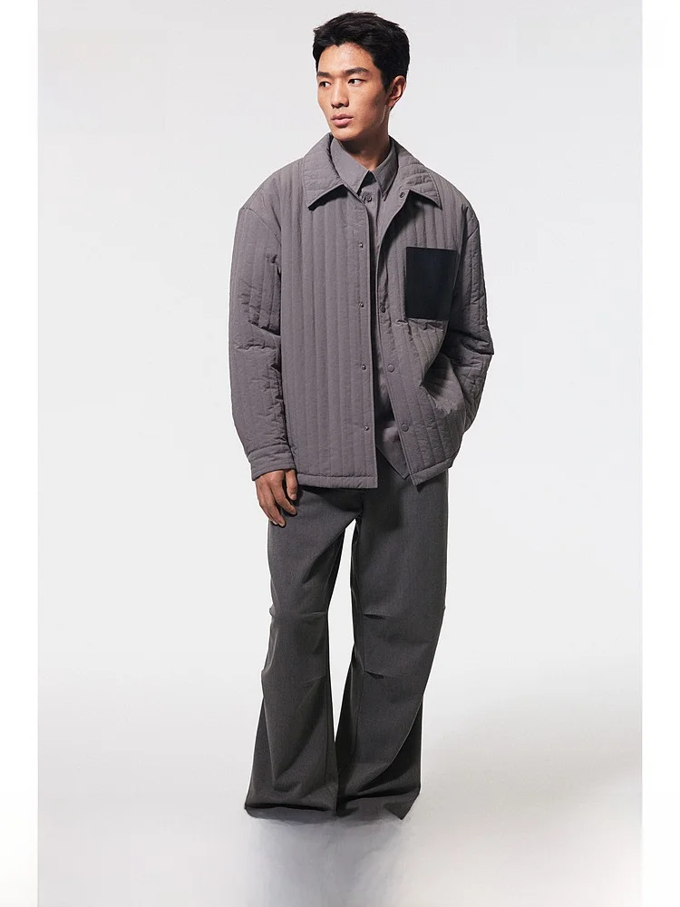 

Мужские повседневные свободные длинные брюки H&M, весенние брюки прямого кроя со средней талией, удобные повседневные брюки для молодежи и подростков