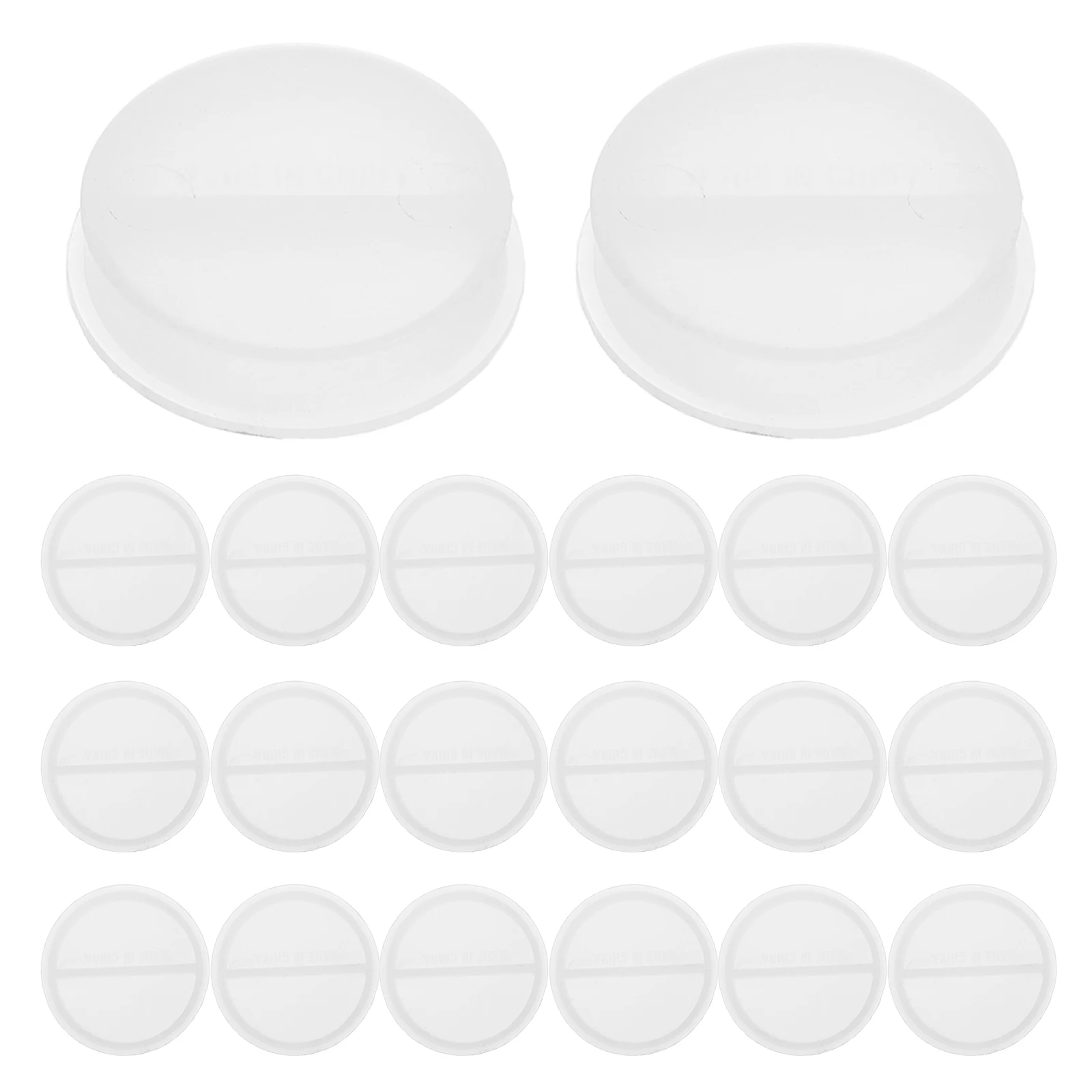 

20pcs Piggy Bank Bottom Plug Cap PVC Replacement Hole Cover Lock Childsafe Closure Saving Box Plug Plastic Bottom