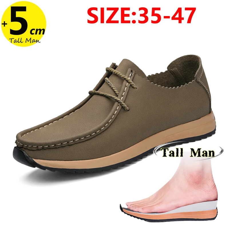 

Мужские кроссовки на массивном каблуке, стелька для увеличения роста, 5 см, большие размеры 36-48