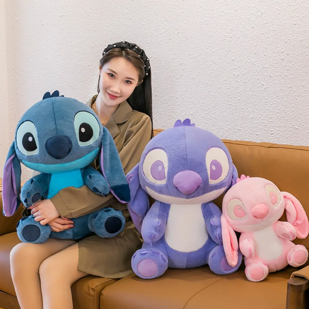 Disney Stitch Doll Plush Toy Cute Children's Gift Interstellar Baby Three Color Stuffed Doll Decoration