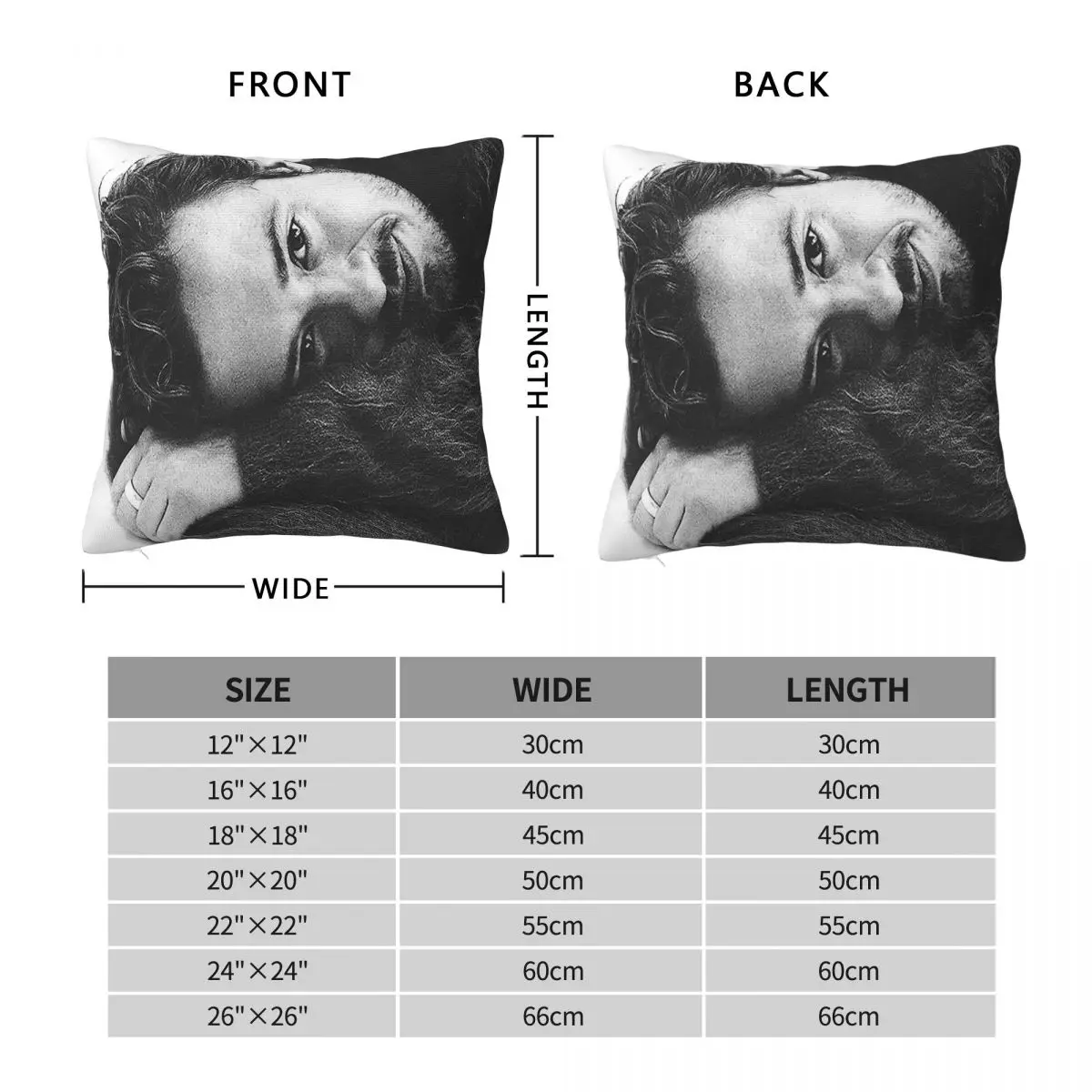 Joseph Quinn Photo Square Pillowcase Polyester Linen Velvet Pattern Zip Decor Pillow Case Room Cushion Cover