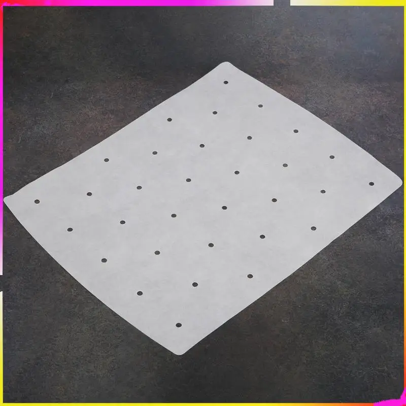 M04K 100 قطعة من بطانة البرشمان للمقلاة الهوائية، بطانة مقلاة هوائية مربعة مثقوبة لشواية نينجا فودي 5 في 1 AG301 مقلاة هوائية مزدوجة