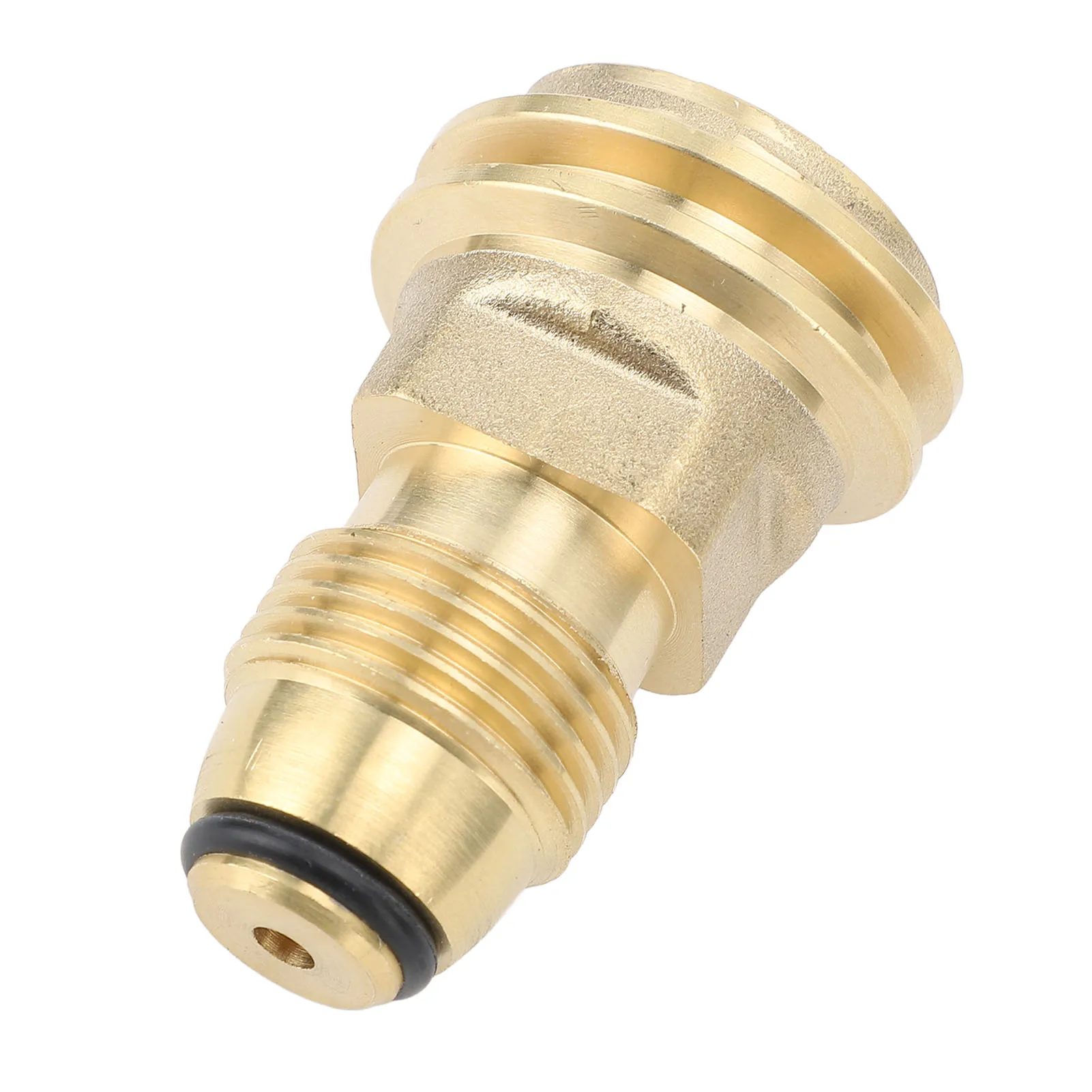 Propane Tank Adapter Converts Brass Anti Leakage POL to QCC1 Propane Adapter for Camping Outdoor