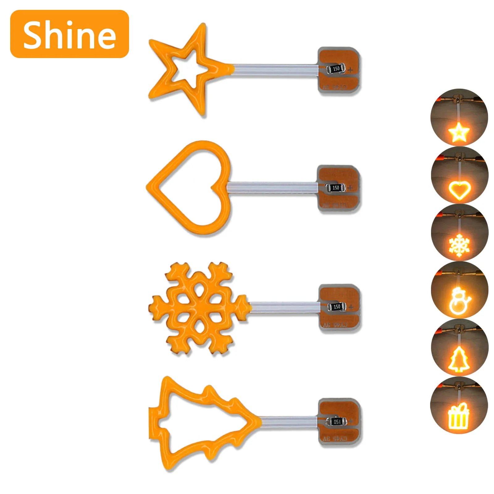 

5pcs LED Ambient Lights DC Filament 24V FPC Indoor Decoration Small Hanging Lights Christmas Wedding Scene Decoration DIY