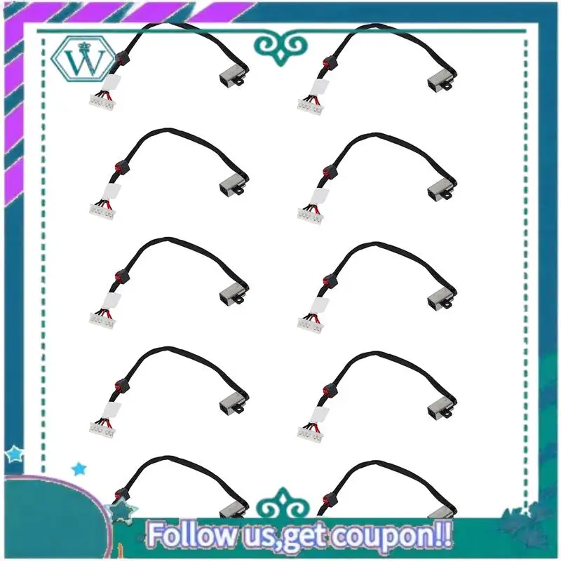 

A75Q-8X New DC Power Jack Cable Socket For Dell Inspiron 15-5000 5555 5558 DC30100UD00